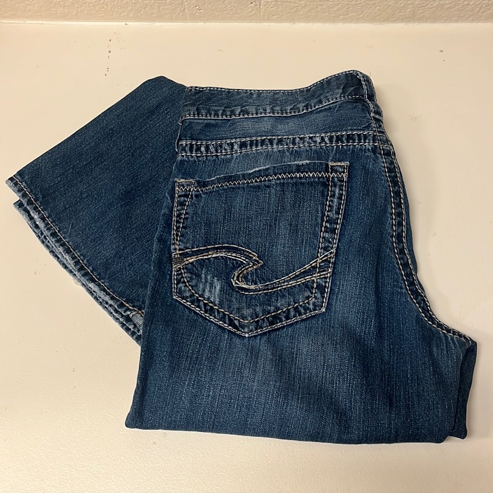 Mens Silver Jeans medium wash straight leg 31/30